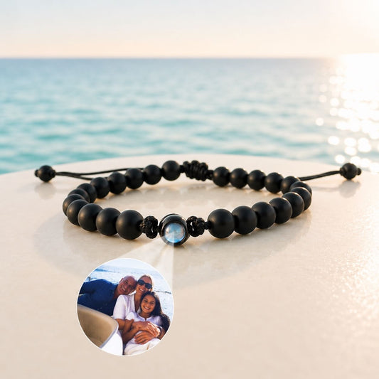 Black stone bracelet (your photo inside)