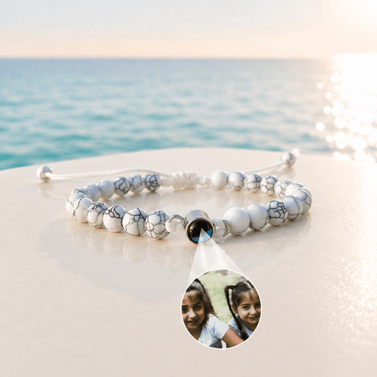 White stone bracelet (your photo inside)