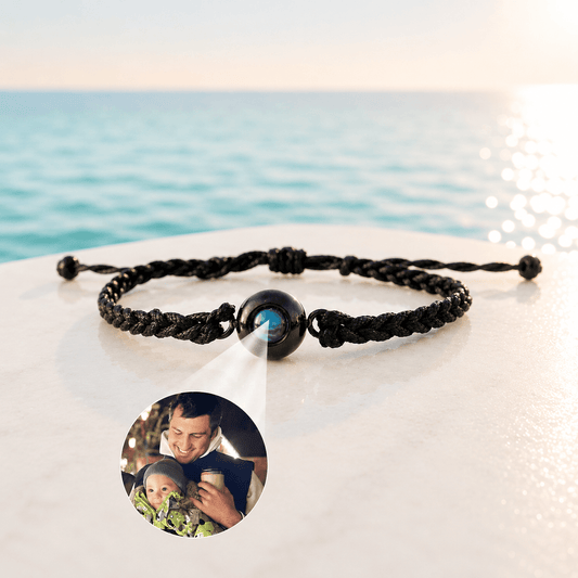 Black knit bracelet (your photo inside)